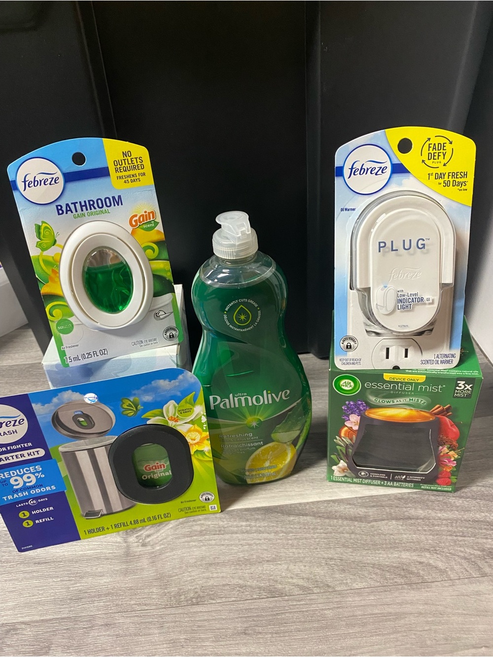 Febreze, air wick and Palmolive